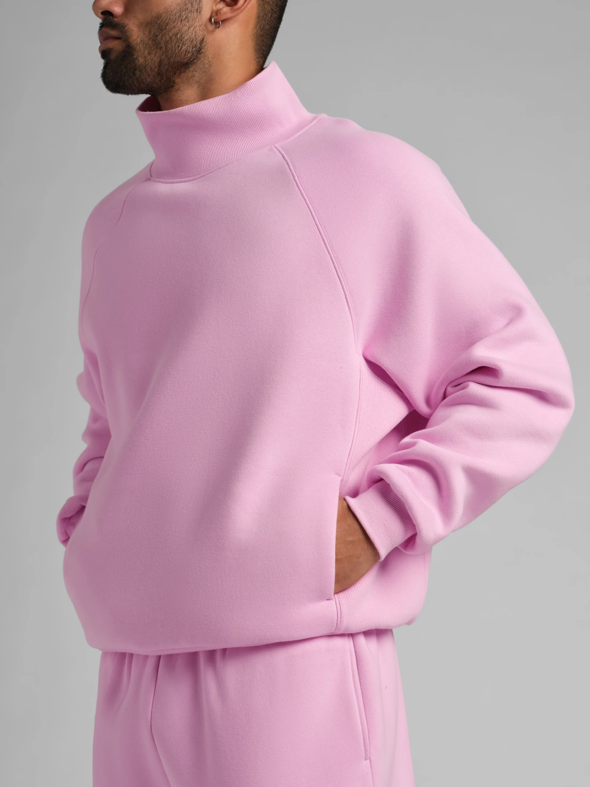 Basic Mock Neck Sweatshirt - Image 27