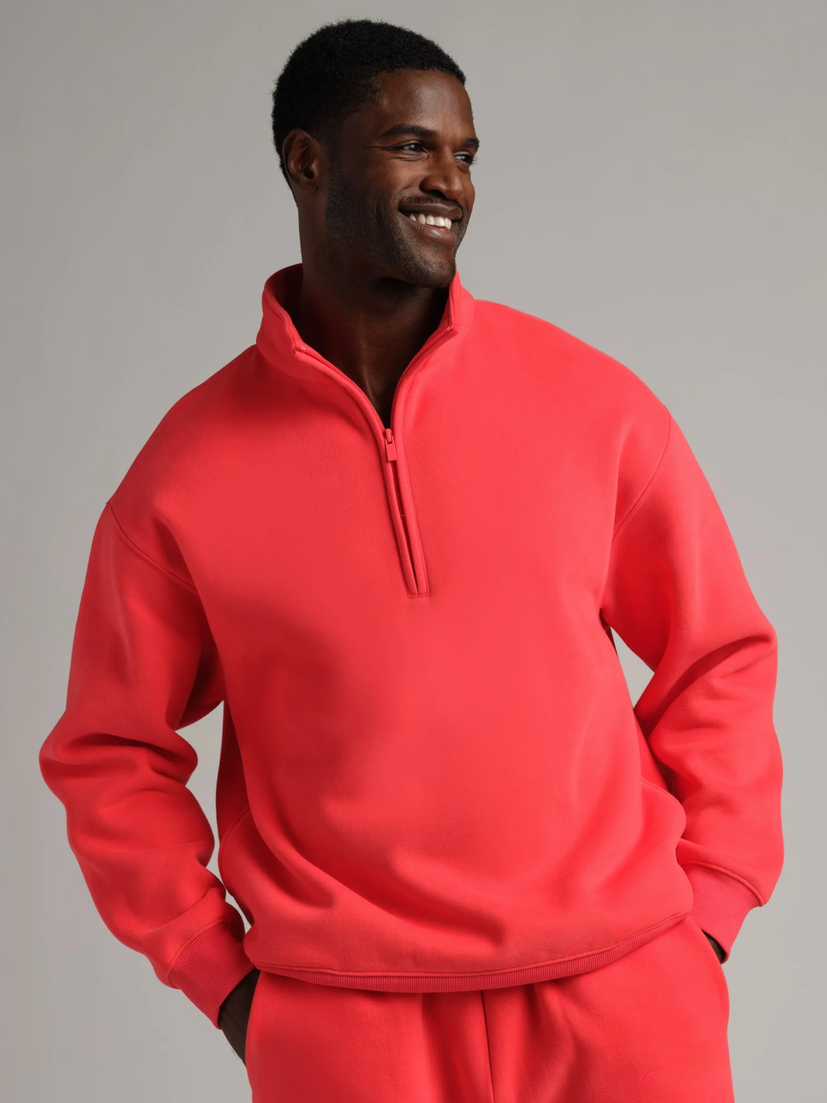 Basic Quarter Zip Mock Neck - Image 7