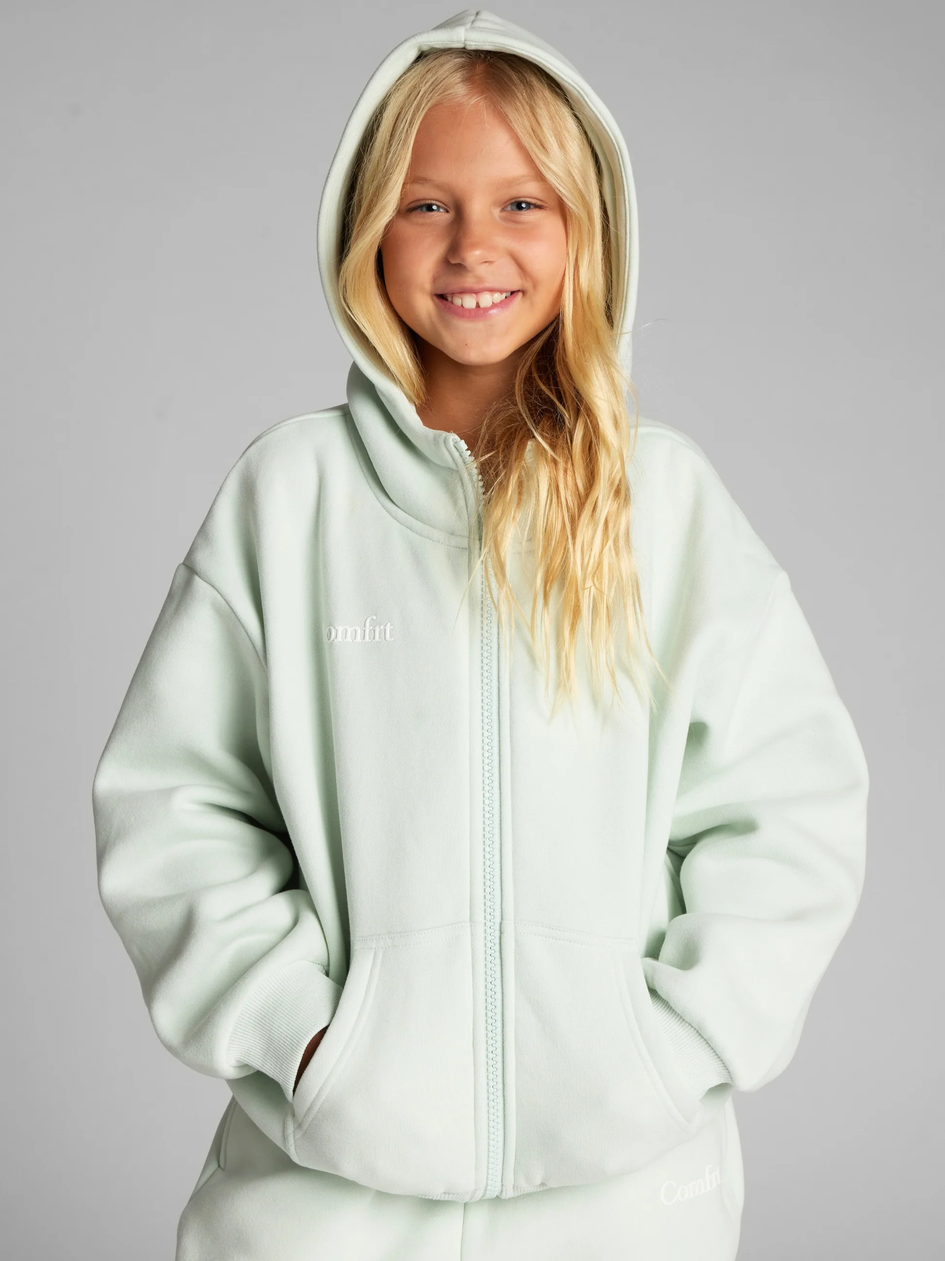 Cloud Zip Kids Hoodie - Image 44