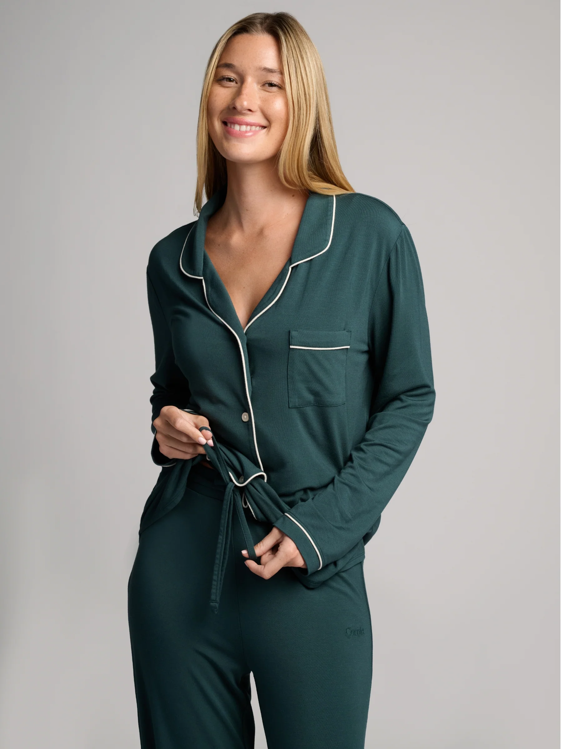 Luna Lounge Long Sleeve Pant PJ Set - Image 39