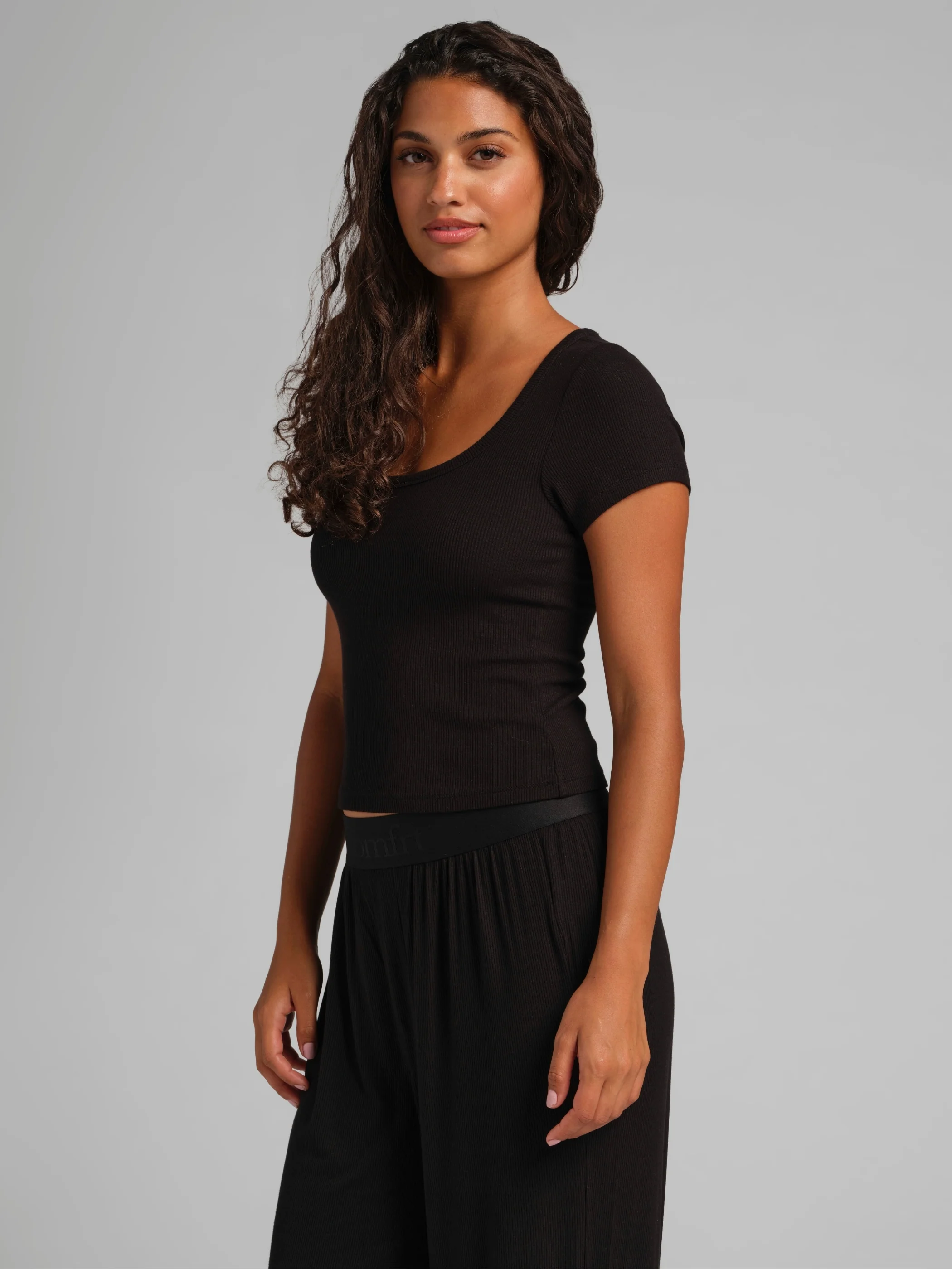 Slinky Rib Baby Tee - Image 22