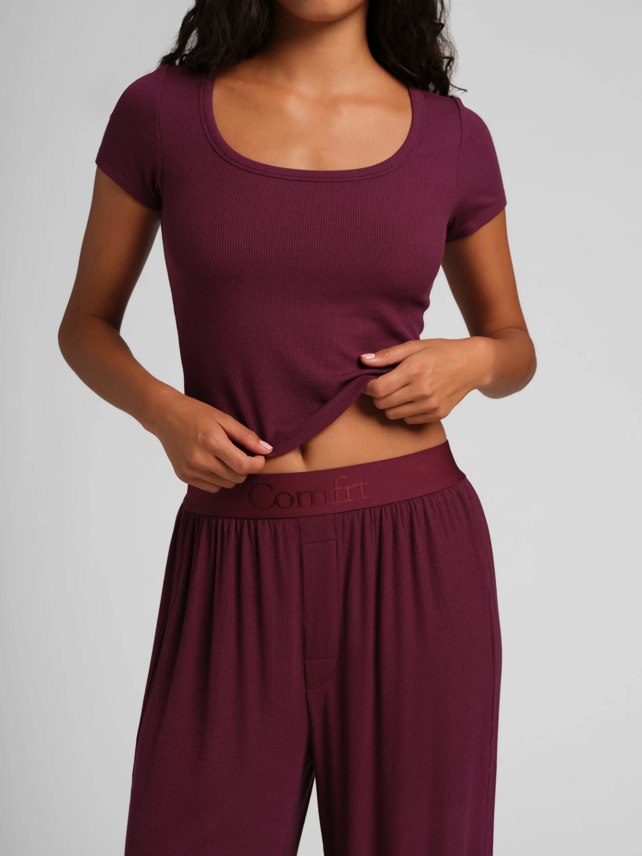 Slinky Rib Baby Tee - Image 29